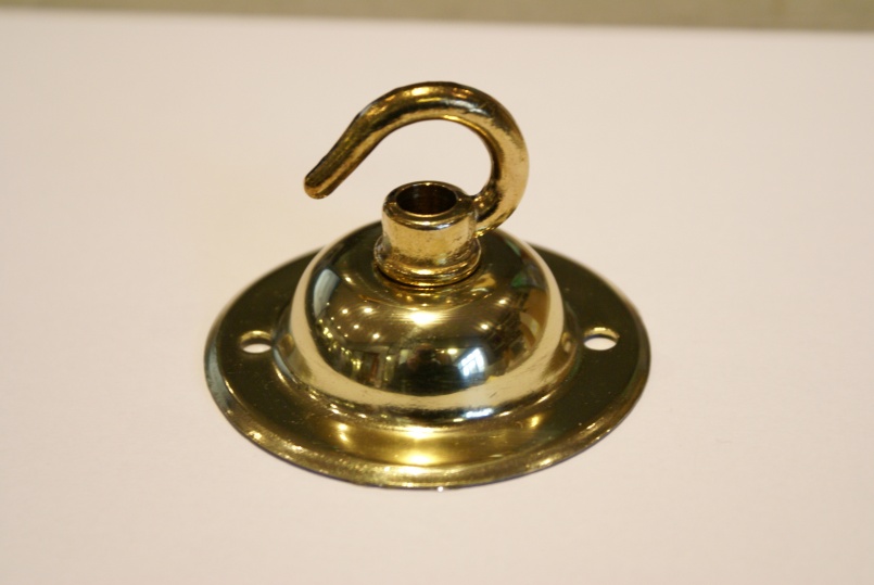 Small lightweight ceiling plate - polished brass