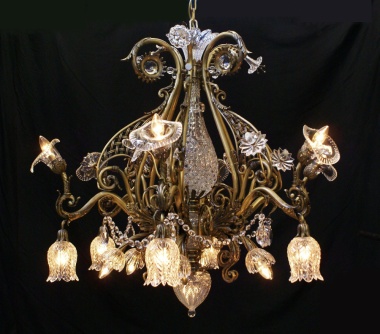 Reproduction Osler ornate electrolier chandelier