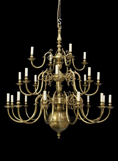 24 light Dutch chandelier