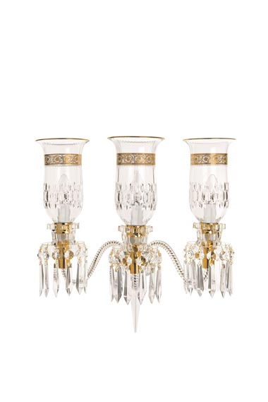 Thistle 3 light gold sconce