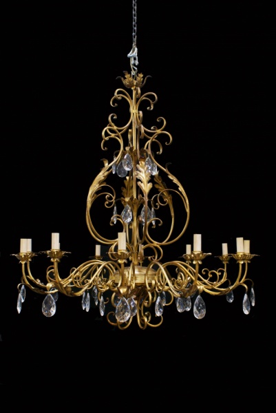 12 branch continental style chandelier