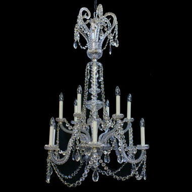 12 light antique mid Victorian chandelier